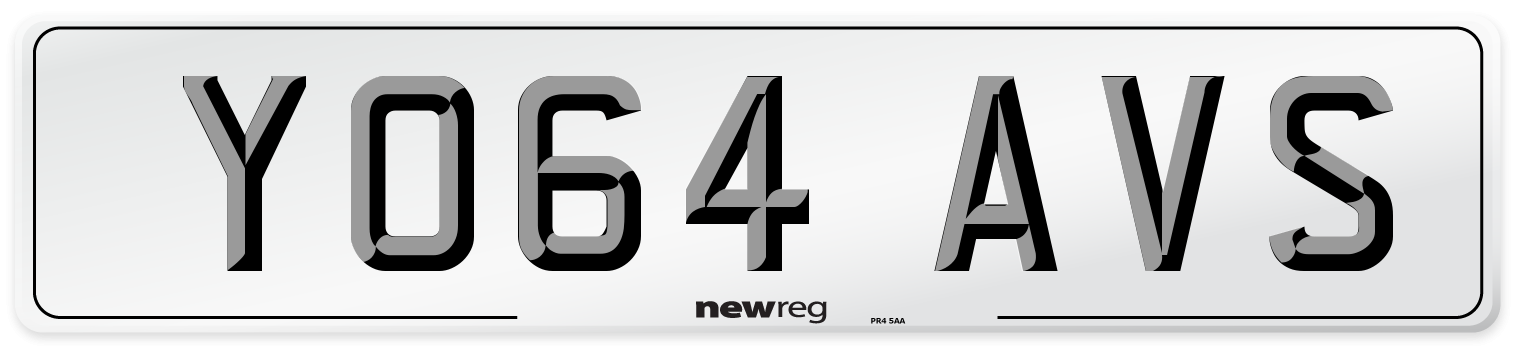 YO64 AVS Number Plate from New Reg